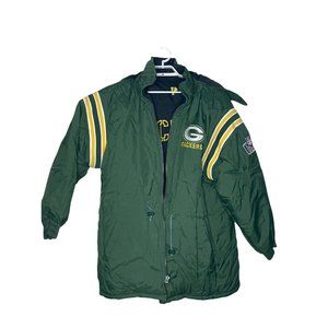 Vtg NFL‎ Green Bay Packers ProPlayer Stadium Coat reversible size large